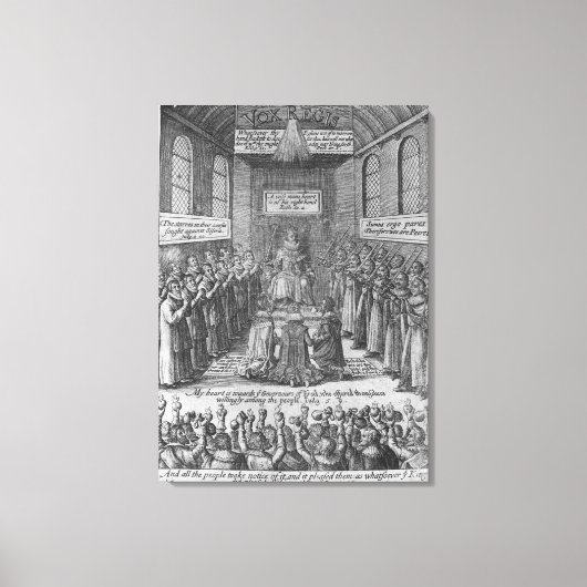 Thomas Scottによる'Vox Regis'への先駆け キャンバスプリント (正面)