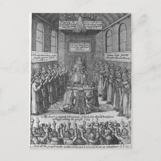 Thomas Scottによる'Vox Regis'への先駆け ポストカード (正面)