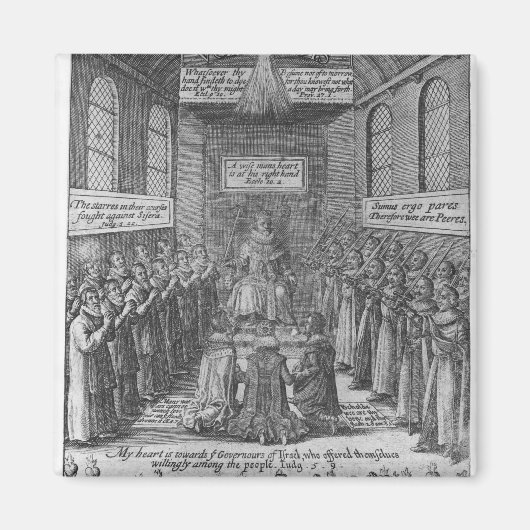 Thomas Scottによる'Vox Regis'への先駆け マグネット (正面)