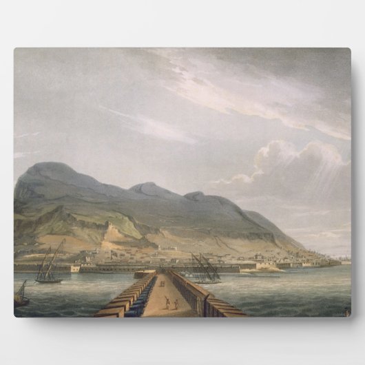 Thomas Sutherland fが刻んだジブラルタルの眺め フォトプラーク (正面)