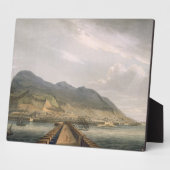 Thomas Sutherland fが刻んだジブラルタルの眺め フォトプラーク (側面)