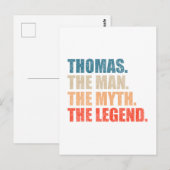 Thomas The Man The Myth The Legend ポストカード (正面/裏面)