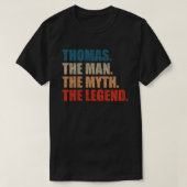 Thomas The Man The Myth The Legend Tシャツ (デザイン正面)