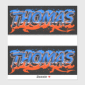 Thomas Vorname Name Graffiti Aufkleber Sticker シール (シート)