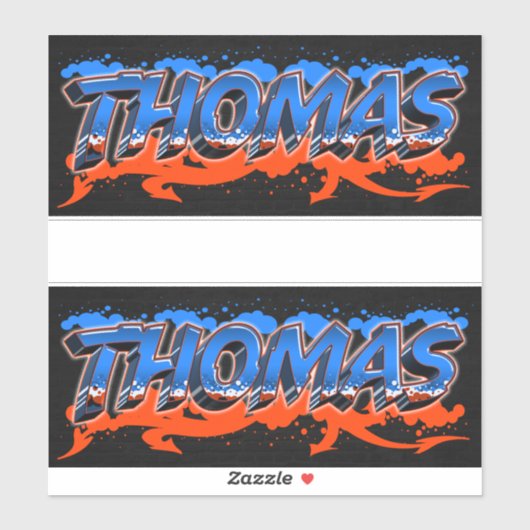 Thomas Vorname Name Graffiti Aufkleber Sticker シール (シート)