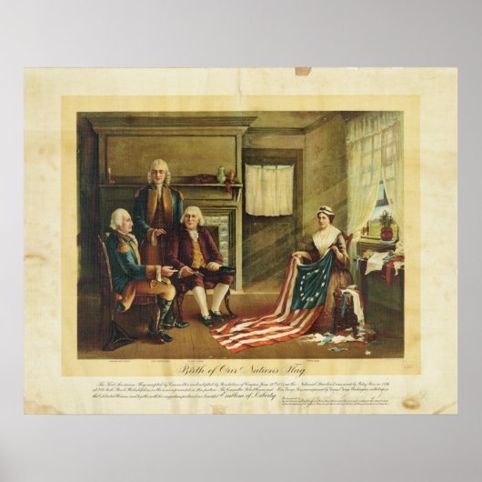 Thomas & Wylieによる我が国国旗の誕生 ポスター (正面)