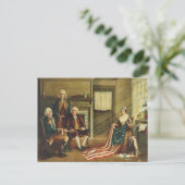 Thomas & Wylieによる我が国国旗の誕生 ポストカード (スタンド正面)