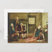 Thomas & Wylieによる我が国国旗の誕生 ポストカード (正面/裏面)