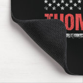 Thompsonという名前のアメリカ国旗 - Thompsonの姓 マウスパッド (コーナー)