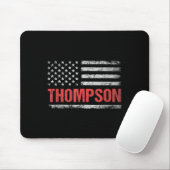 Thompsonという名前のアメリカ国旗 - Thompsonの姓 マウスパッド (マウス)