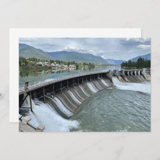 Thompson Falls Dam ノートカード (正面/裏面)