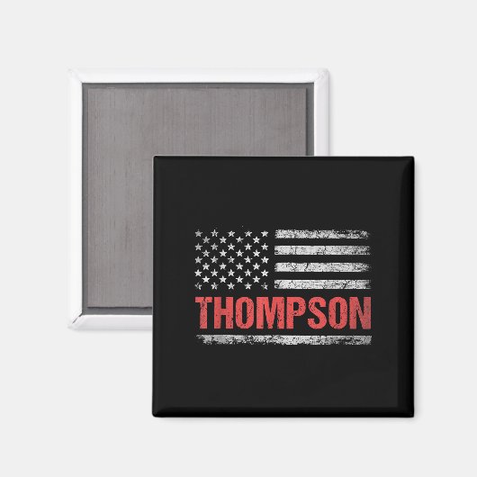 Thompson Name American Flag - Thompson Last Name  マグネット (正面/裏面)