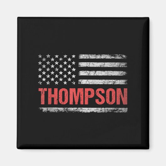 Thompson Name American Flag - Thompson Last Name  マグネット (正面)
