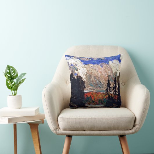 Thomson - Black Spruce in Autumn クッション (椅子)