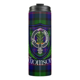 Thomson Scottish Clan Tartan & Crest タンブラー