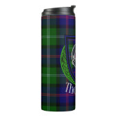 Thomson Scottish Clan Tartan & Crest タンブラー (回転左)