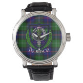 Thomson Scottish Clan Tartan & Crest 腕時計 (正面)