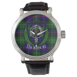 Thomson Scottish Clan Tartan & Crest 腕時計