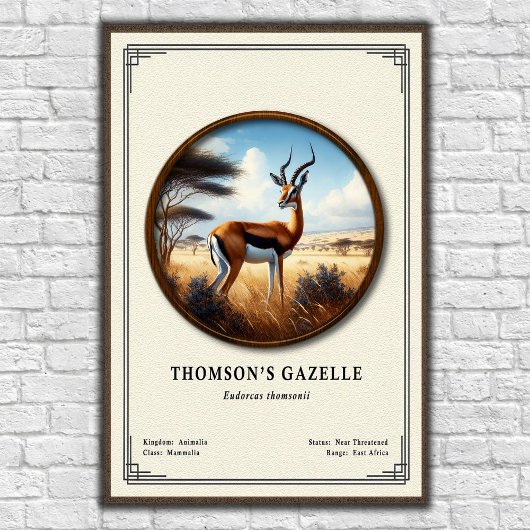 Thomson's Gazelle Zoology Series ポスター