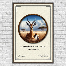 Thomson's Gazelle Zoology Series ポスター