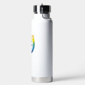 Thor銅真空絶縁25oz、上ポップ・アートの上ストロー付き ウォーターボトル (左面)