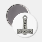 Thor Hammer Mjölnir マグネット (正面/裏面)