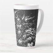 Thor — Storm‑Hammered God of Thunder カフェラテマグ (右アングル)