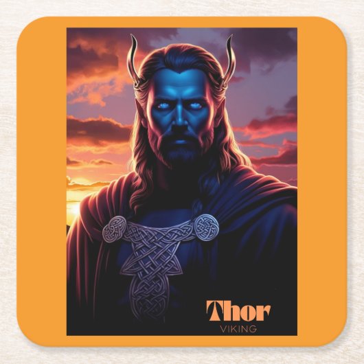 THOR VIKING  スクエアペーパーコースター (正面)