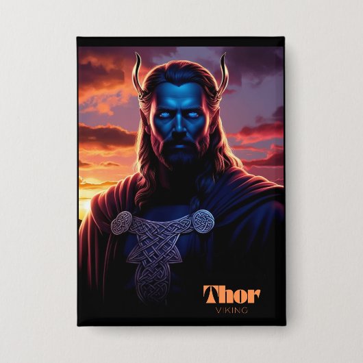 THOR VIKING  缶バッジ (正面)