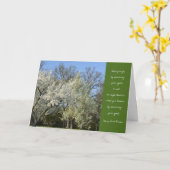 Thoreauの引用文の卒業のカード木 カード (黄色い花)