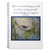 Thoreauの引用文の鳥の芸術のノート ノートブック (正面)