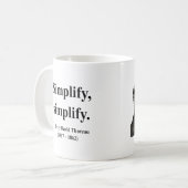 Thoreauの引用文1b コーヒーマグカップ (正面左)