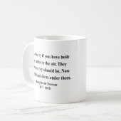 Thoreauの引用文2a コーヒーマグカップ (正面左)