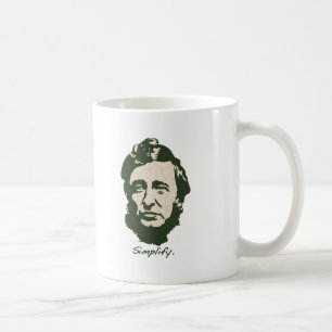 Thoreau -簡単にして下さい コーヒーマグカップ