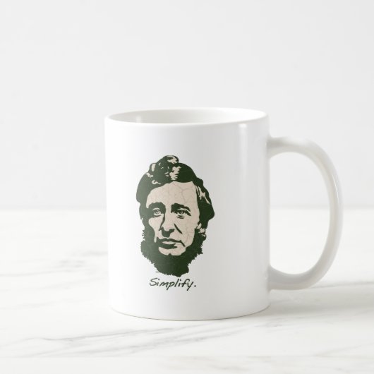 Thoreau -簡単にして下さい コーヒーマグカップ (右)