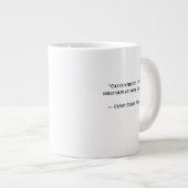 Thoreau Inspirational Motivational Quote Gift Mug ジャンボコーヒーマグカップ (正面右)