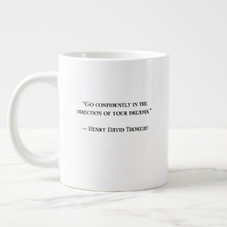 Thoreau Inspirational Motivational Quote Gift Mug ジャンボコーヒーマグカップ