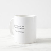 Thoreau Inspirational Motivational Quote Mug コーヒーマグカップ (正面左)