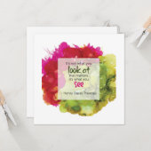 Thoreau Inspirational Quote Greeting Card カード (正面/裏面インサイチュ)