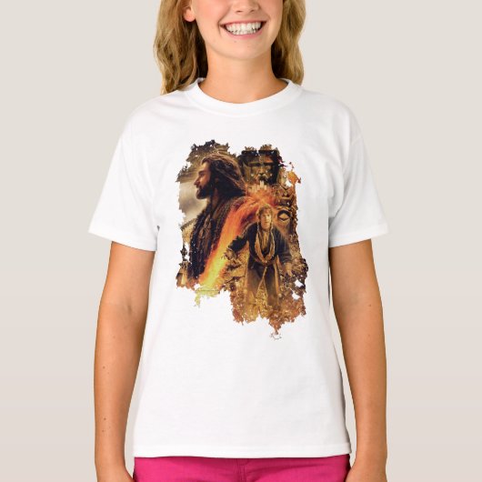 THORIN OAKENSHIELD™とEreborのBILBO BAGGINS™ Tシャツ (正面)