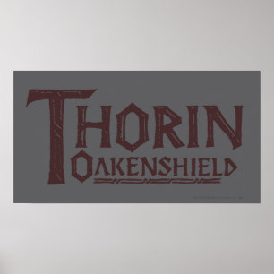 THORIN OAKENSHIELD™のロゴブラウン ポスター