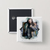THORIN OAKENSHIELD™キャラクター 缶バッジ (正面&裏面)