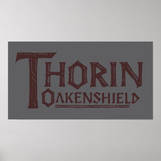 THORIN OAKENSHIELD™ロゴブラウン ポスター (正面)