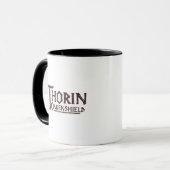 THORIN OAKENSHIELD™ロゴブラウン マグカップ (正面左)