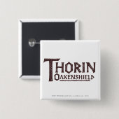 THORIN OAKENSHIELD™ロゴブラウン 缶バッジ (正面&裏面)