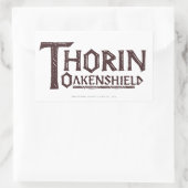 THORIN OAKENSHIELD™ロゴブラウン 長方形シール (バッグ)