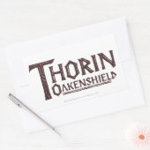 THORIN OAKENSHIELD™ロゴブラウン 長方形シール (封筒)