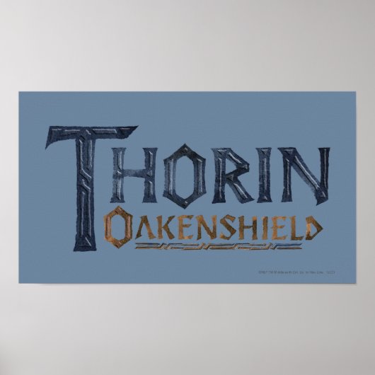 THORIN OAKENSHIELD™ロゴブルー ポスター (正面)