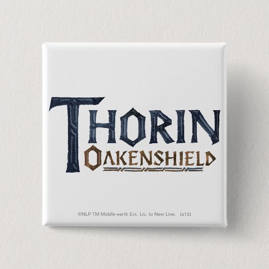 THORIN OAKENSHIELD™ロゴブルー 缶バッジ (正面)