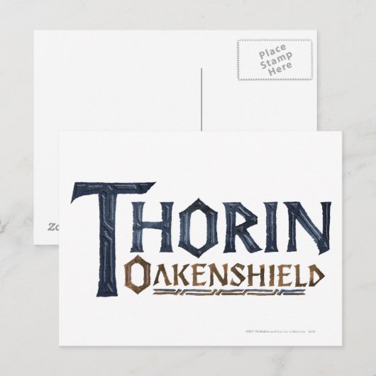 THORIN OAKENSHIELD™ロゴ青 ポストカード (正面/裏面)